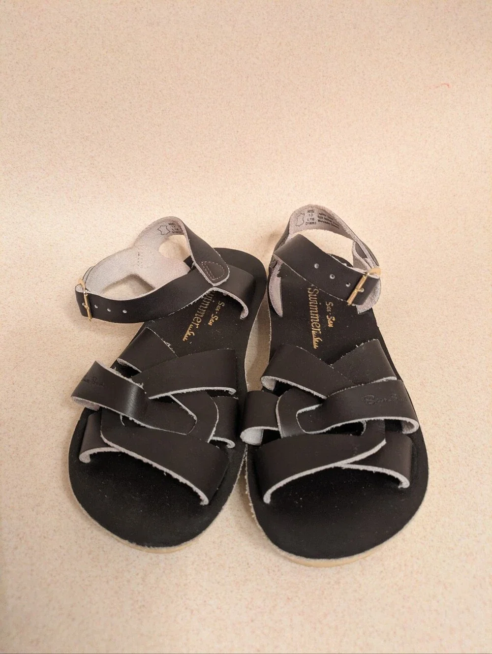 Salt Water Sun-San Swimmer Sandals Little Kids Size 13